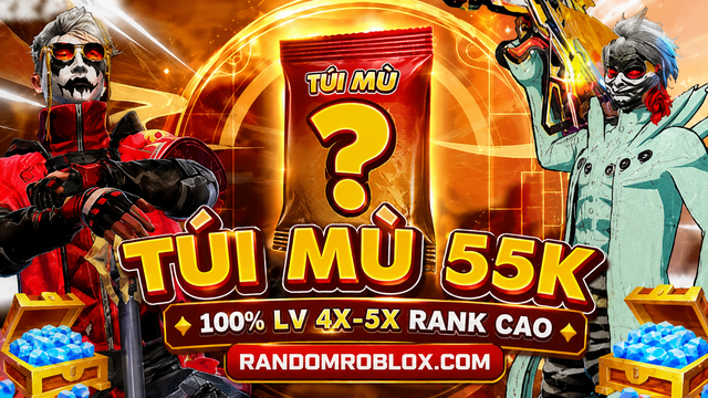 TÚI MÙ FF 55K LV 4X-5X NGON