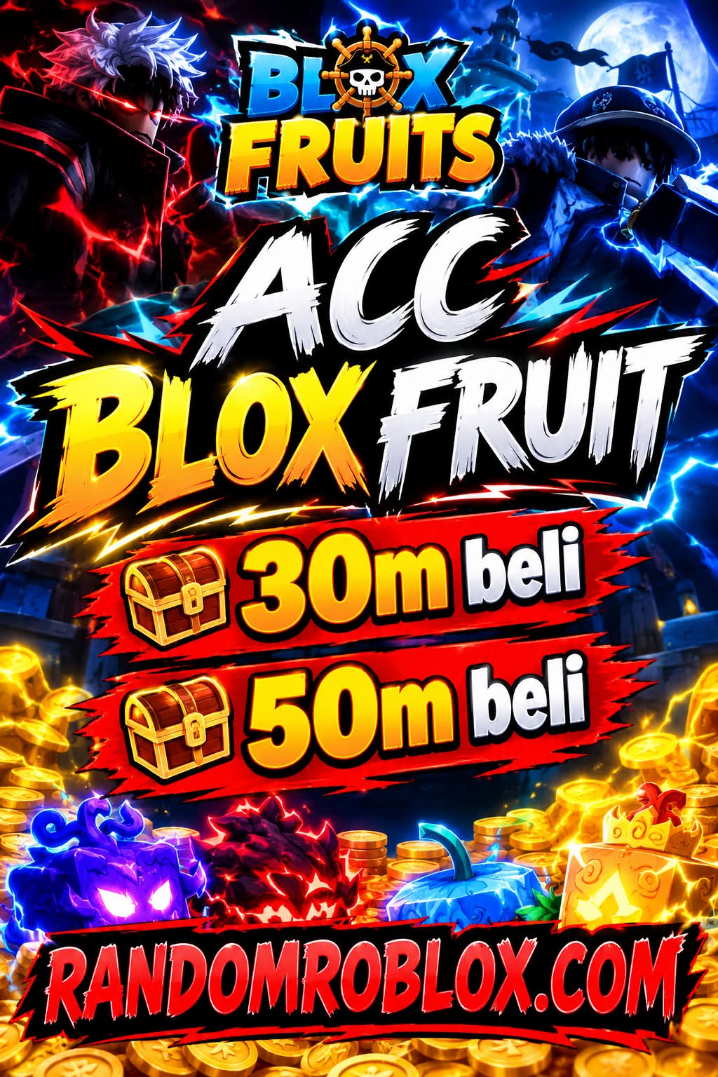 ACC GOD 2800+30-50 BELI RANDOM ITEM SECRET