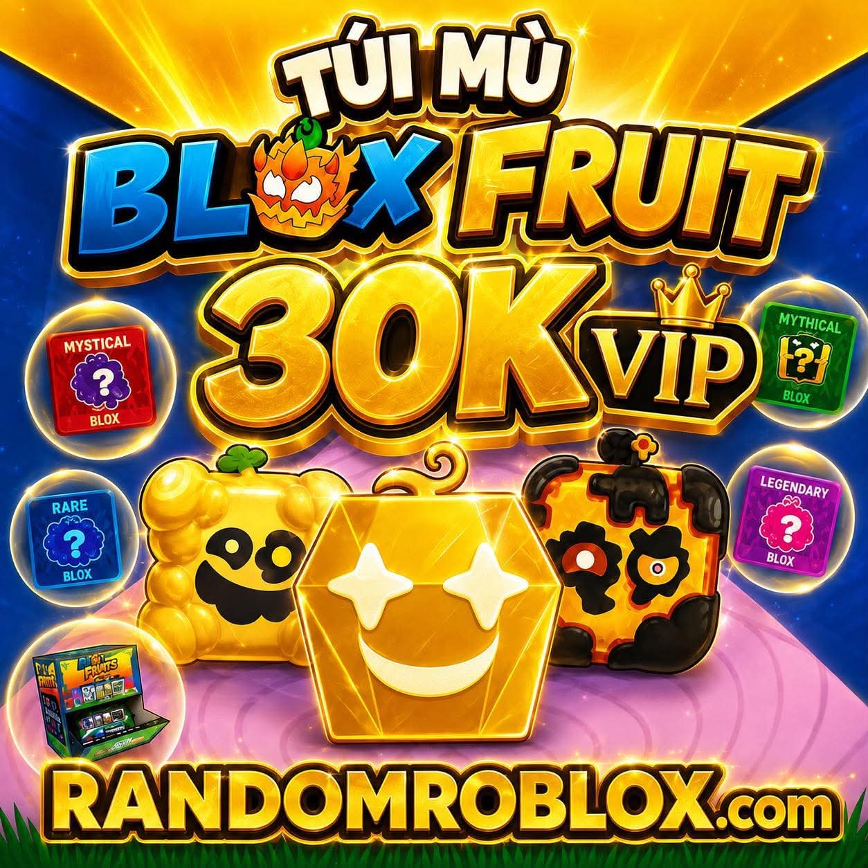 TÚI MÙ VIP 30K(RANDOM GOD MAX SANGUINE ART,SHARK ANCHOR,FOX LAMP,FRUIT ĐỎ,ĂN KITSUNE,CDK,SGT)