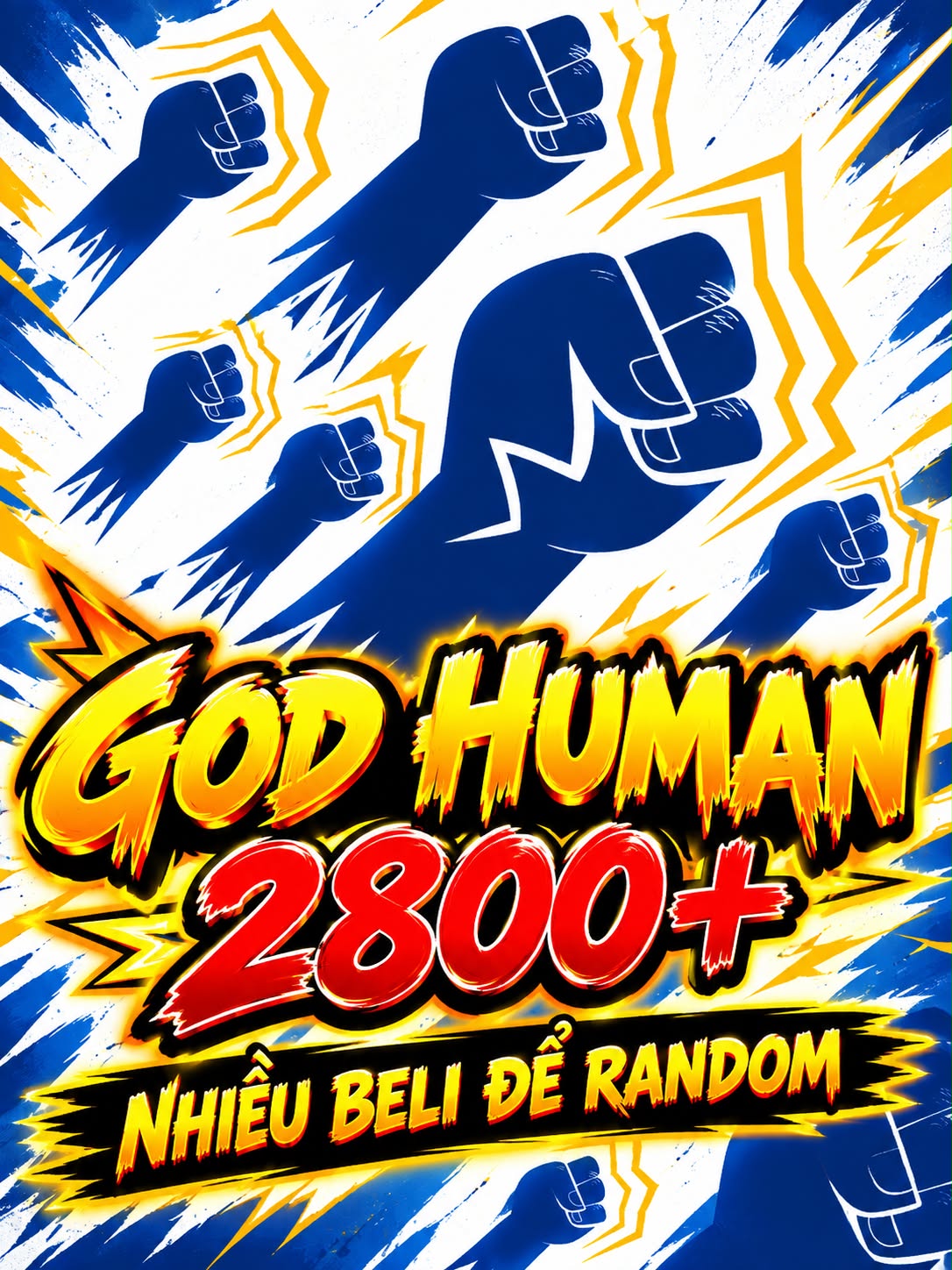 ACC GODHUMAN 2800 100% LIVE RANDOM NHIỀU BELI,ITEM SECRET