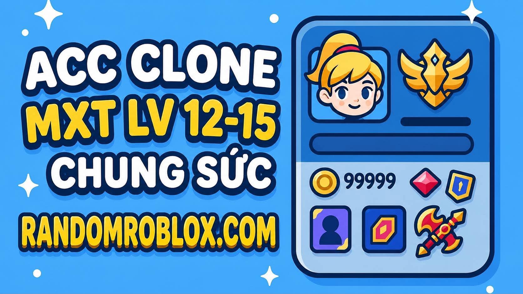 ACC CLONE MXT LV 12-15 GIÚP CHUNG SỨC OFF 1-3 tháng bao 25 bi